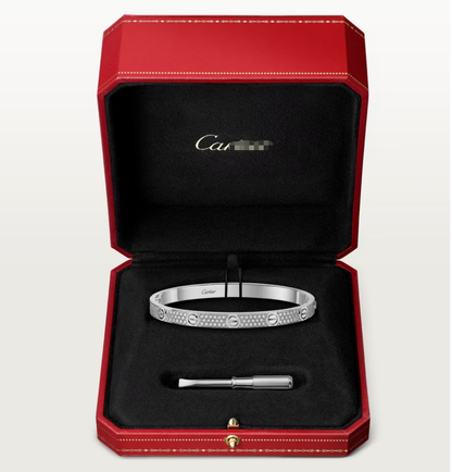 [Auream]NEW-LOVE-4.8MM-Width Diamond-Studded Bracelet