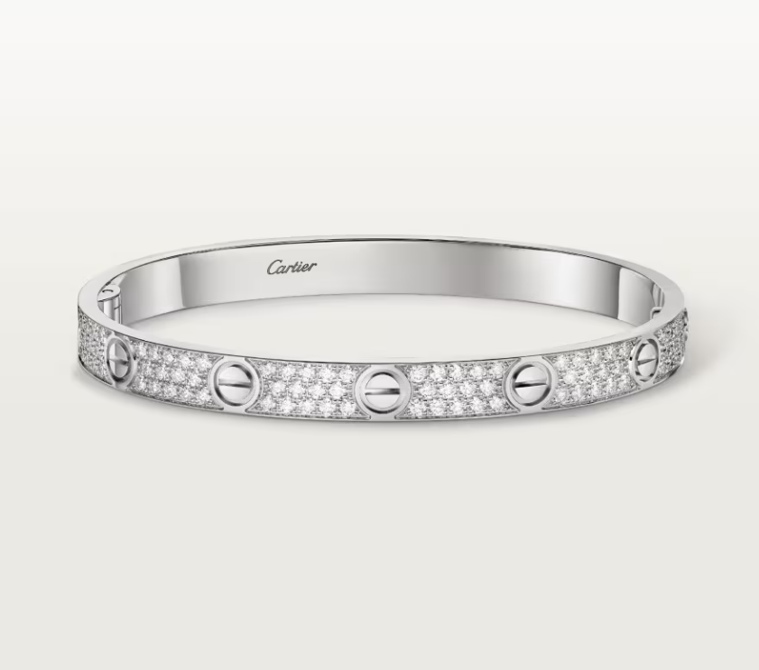 [Auream]NEW-LOVE-6.1MM-Width Diamond-Studded Bracelet