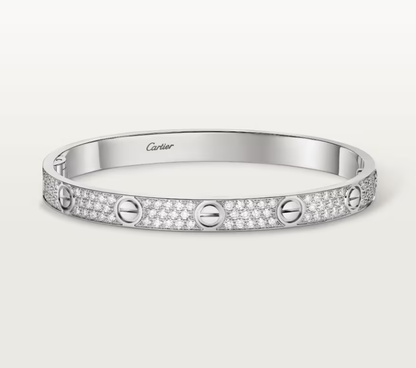 [Auream]NEW-LOVE-6.1MM-Width Diamond-Studded Bracelet