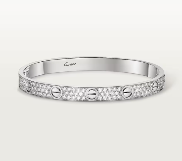 [Auream]NEW-LOVE-6.1MM-Width Diamond-Studded Bracelet