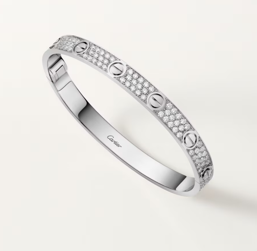 [Auream]NEW-LOVE-6.1MM-Width Diamond-Studded Bracelet