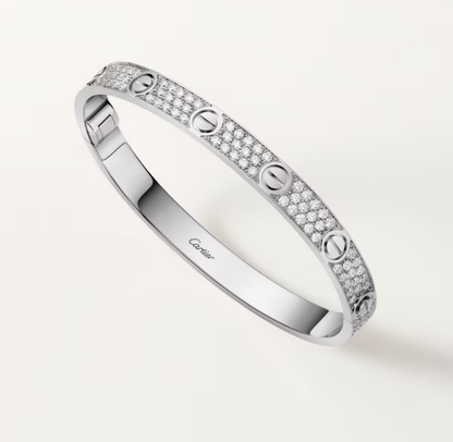 [Auream]NEW-LOVE-6.1MM-Width Diamond-Studded Bracelet