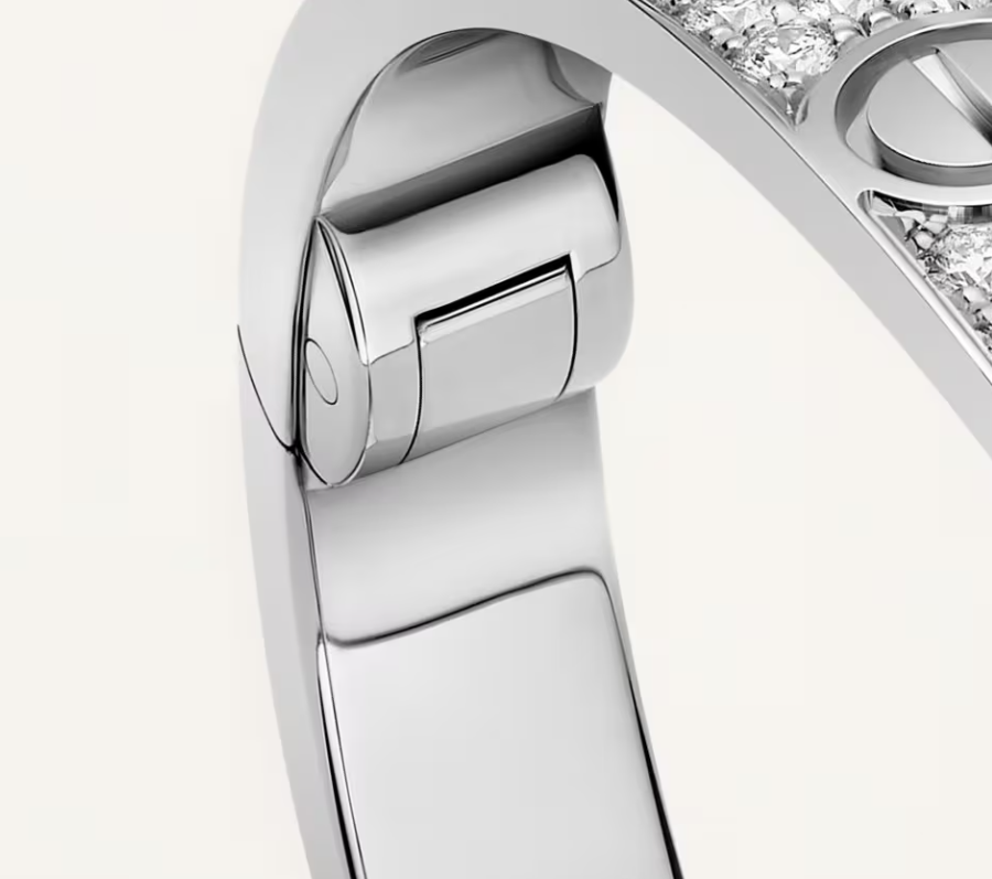 [Auream]NEW-LOVE-6.1MM-Width Diamond-Studded Bracelet