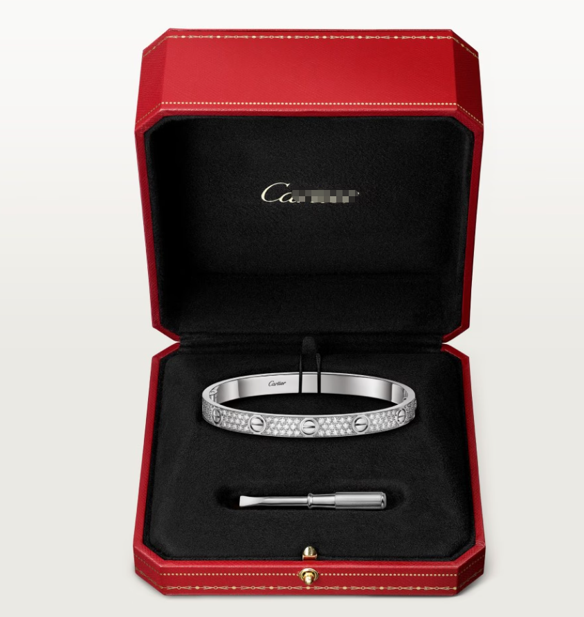[Auream]NEW-LOVE-6.1MM-Width Diamond-Studded Bracelet