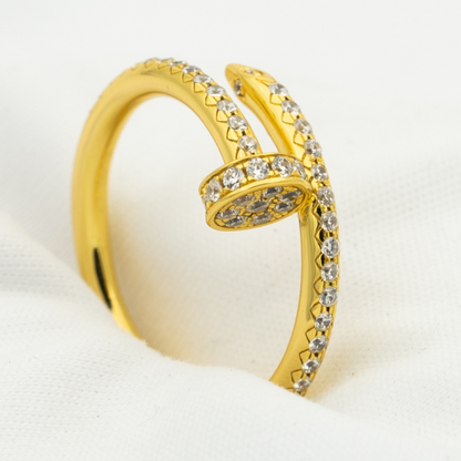 [Auream]JUSTE RING 1.8MM GOLD DIAMONDS