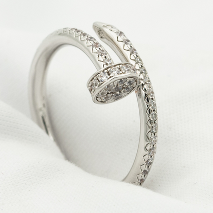 [Auream]JUSTE RING 1.8MM SILVER DIAMONDS
