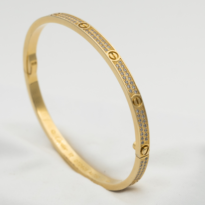 [Auream]LOVE BRACELET 3.65MM DIAMOND-PAVED