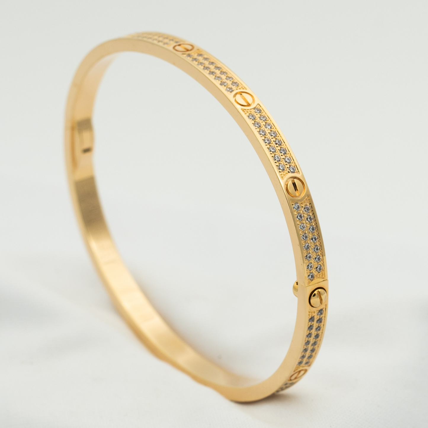 [Auream]LOVE BRACELET 3.65MM DIAMOND-PAVED