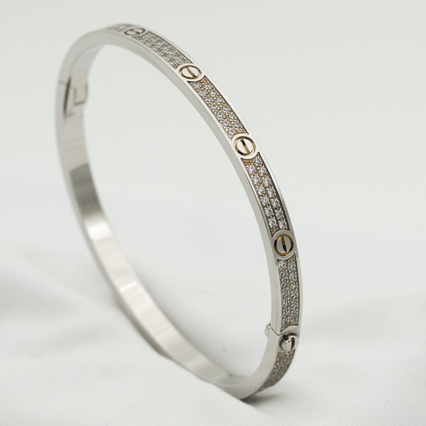 [Auream]LOVE BRACELET 3.65MM DIAMOND-PAVED