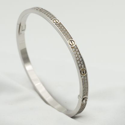 [Auream]LOVE BRACELET 3.65MM DIAMOND-PAVED