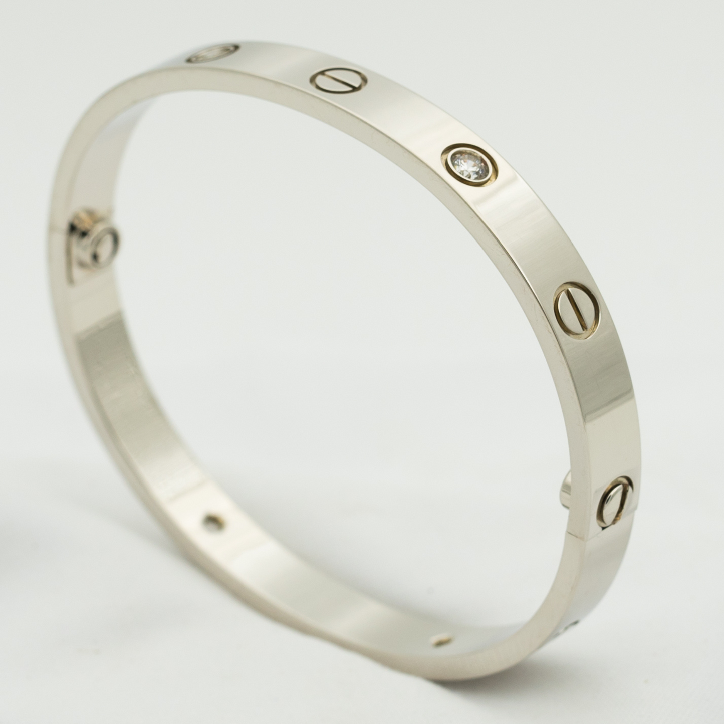 [Auream]LOVE BRACELET 6.1MM 4 DIAMONDS