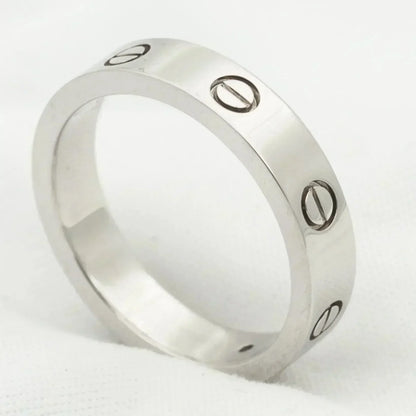 [Auream]LOVE RING 4MM 1 DIAMOND SILVER