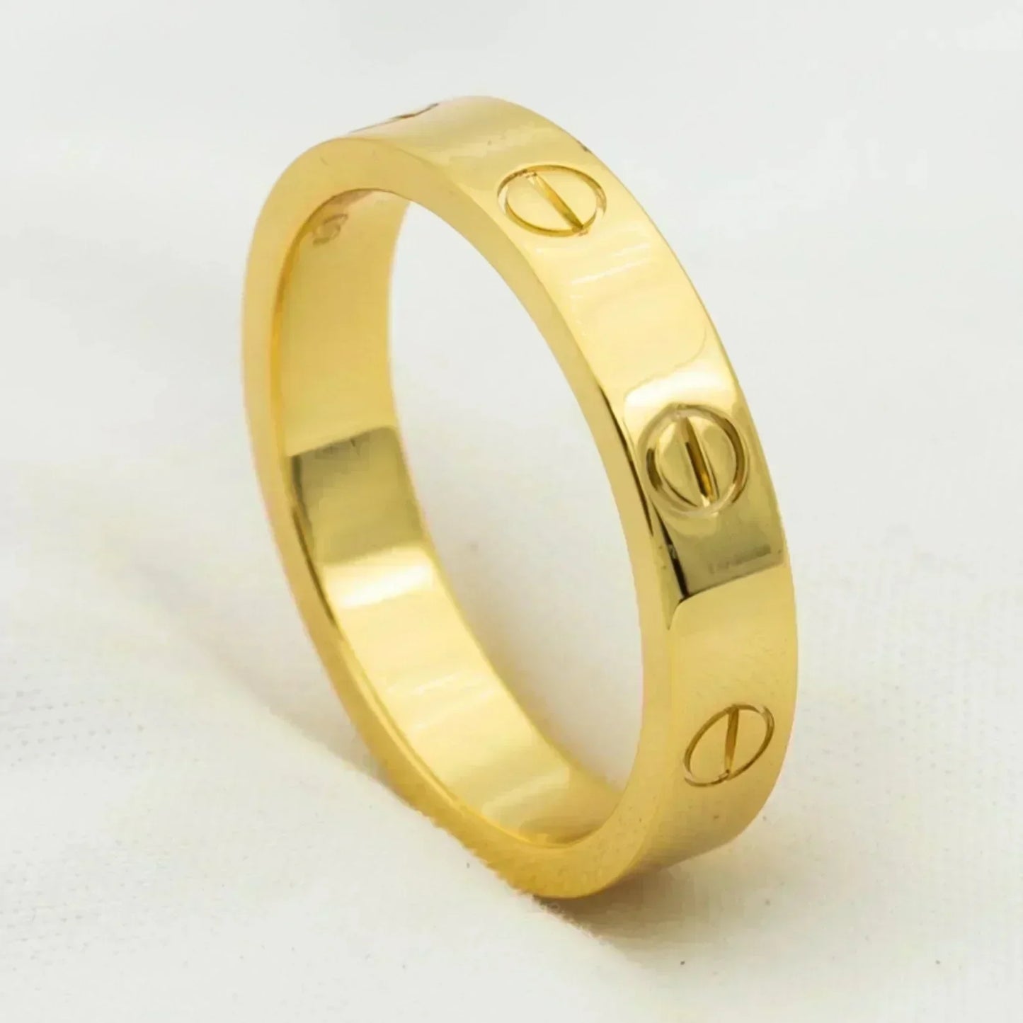 [Auream]LOVE RING 4MM 1 DIAMOND GOLD
