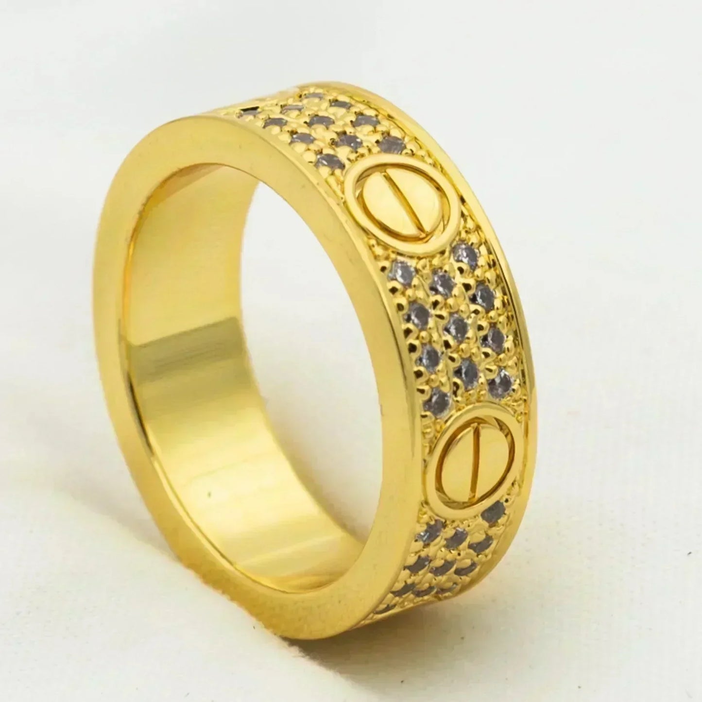 [Auream]LOVE RING 5.5MM DIAMONDS PAVED