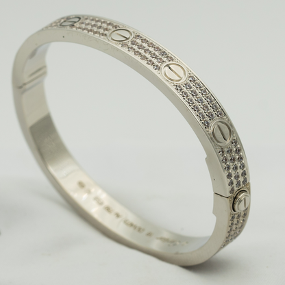 [Auream]LOVE BRACELET 6.1MM DIAMOND-PAVED