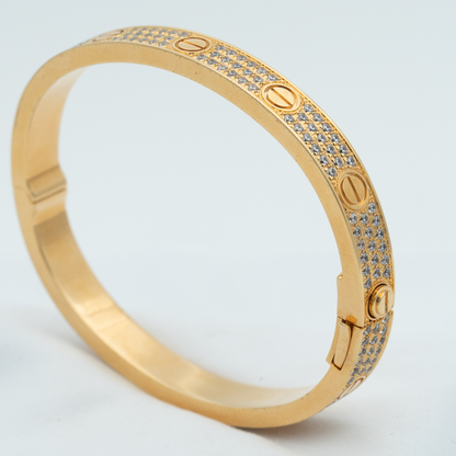 [Auream]LOVE BRACELET 6.1MM DIAMOND-PAVED