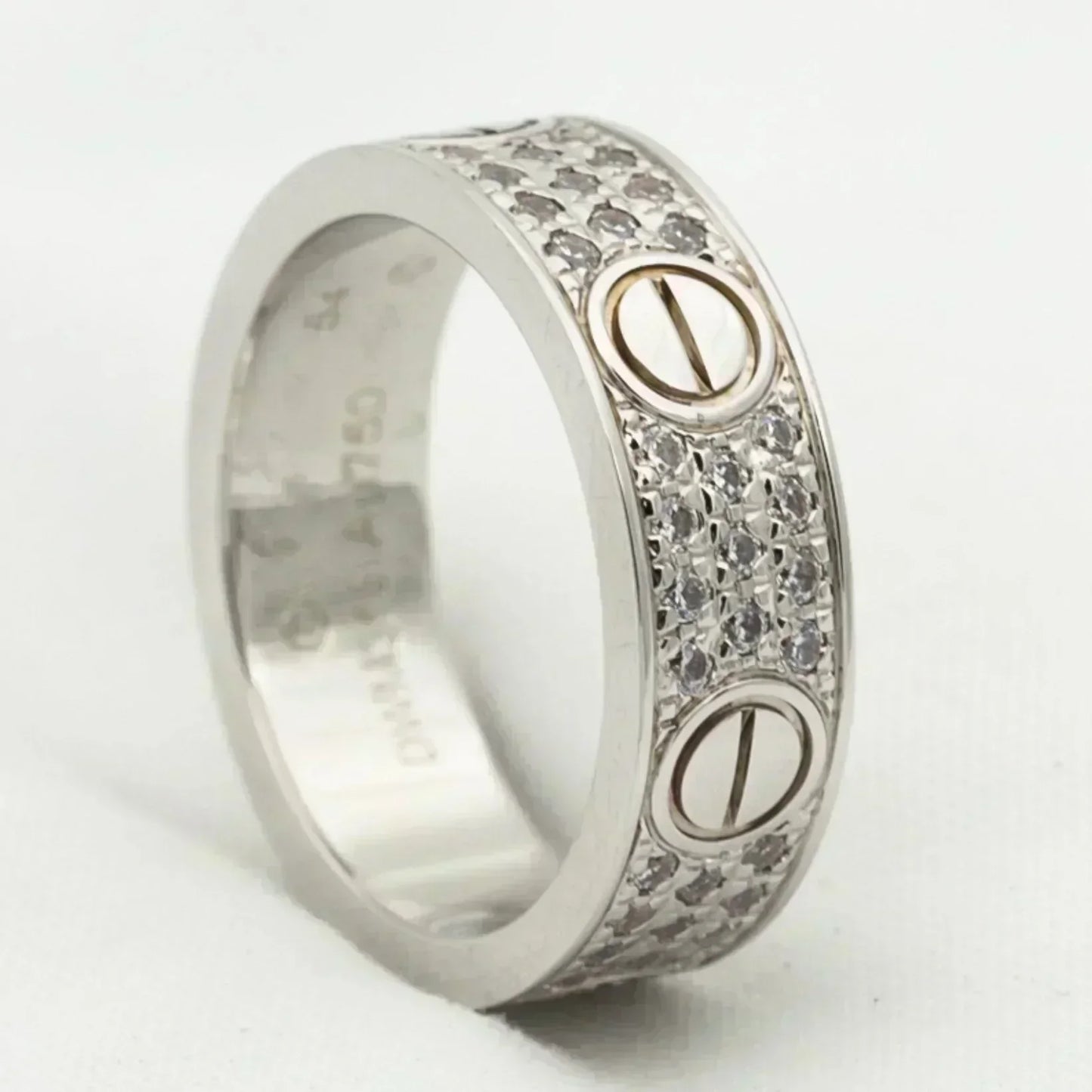 [Auream]LOVE RING 5.5MM DIAMONDS PAVED
