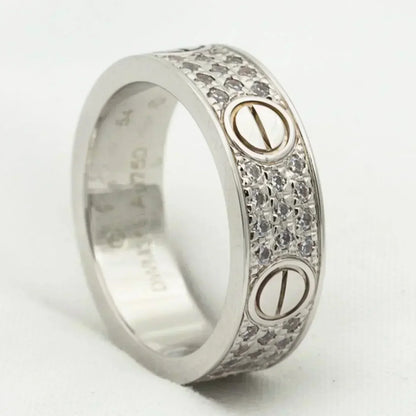 [Auream]LOVE RING 5.5MM DIAMONDS PAVED