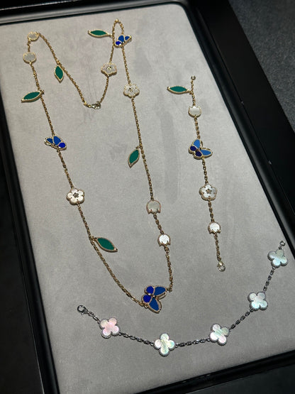 [Auream] 26 NEW CLOVER 15 MOTIFS LUCKY NECKLACE