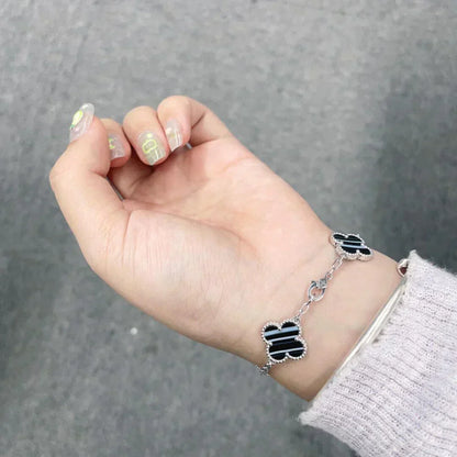 [Auream] CLOVER 5 MOTIF PULSAR STONE BRACELET COLLECTION