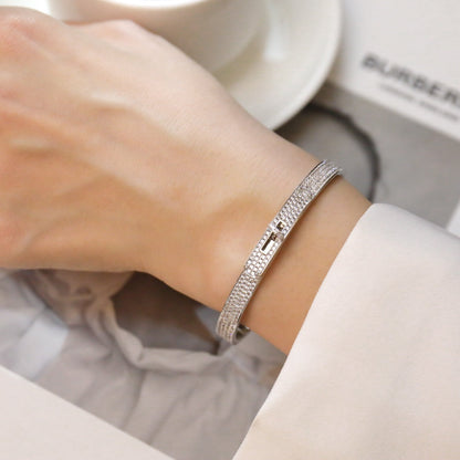 [Auream]KELLY BRACELET DIAMOND PAVED