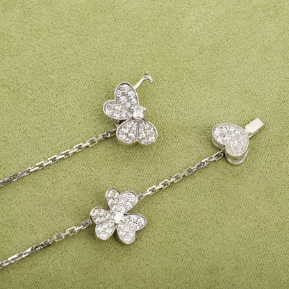 [Auream]FRIVOLE SILVER 9 FLOWERS NECKLACE