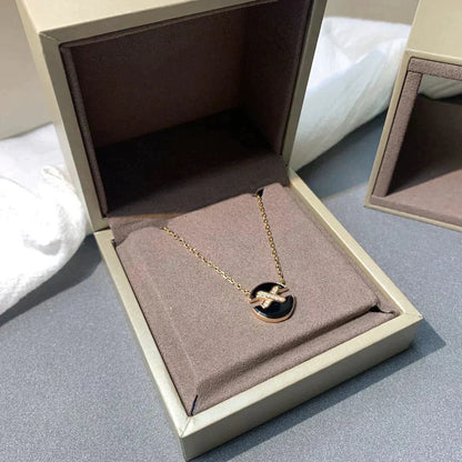 [Auream]JEUX DE ROSE GOLD DIAMOND NECKLACE
