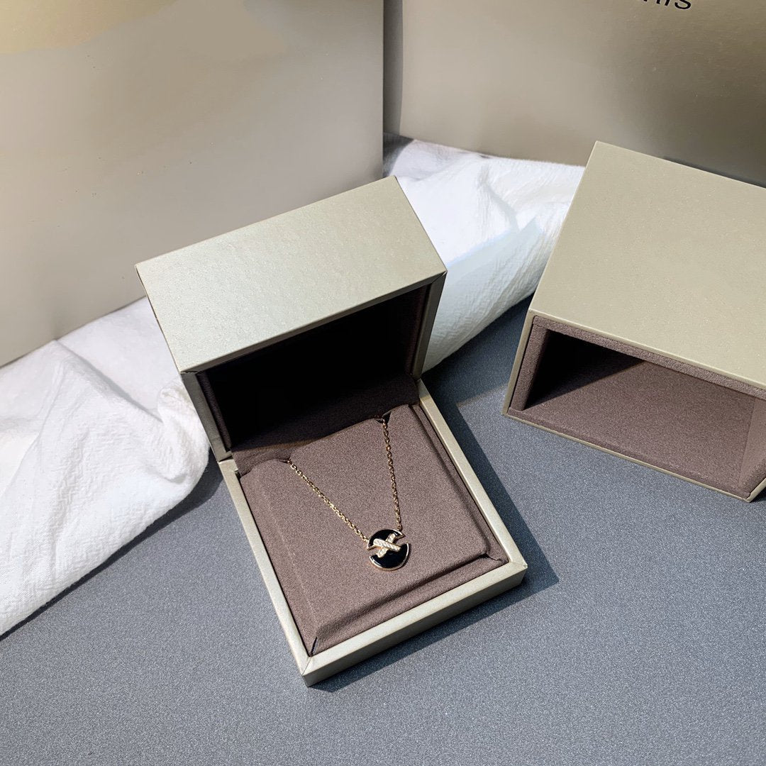 [Auream]JEUX DE PINK GOLD DIAMOND NECKLACE