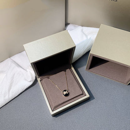 [Auream]JEUX DE PINK GOLD DIAMOND NECKLACE