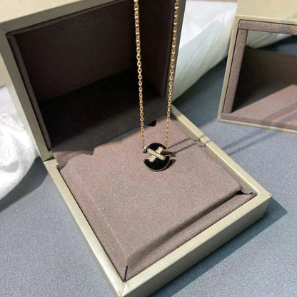 [Auream]JEUX DE ROSE GOLD DIAMOND NECKLACE