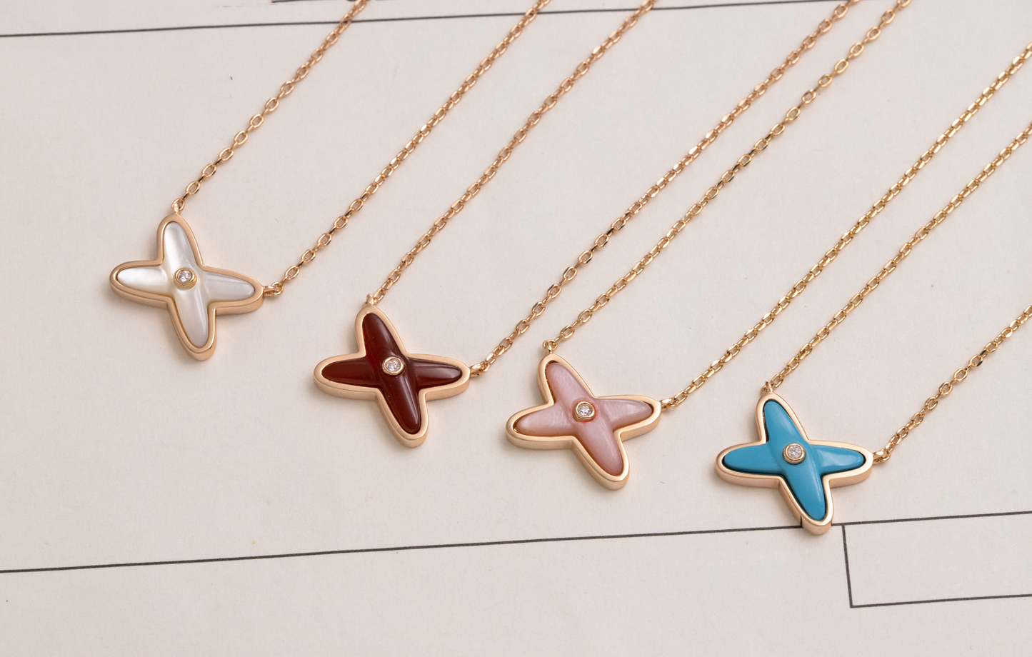 [Auream]JEUX DE NECKLACE 1 DIAMOND