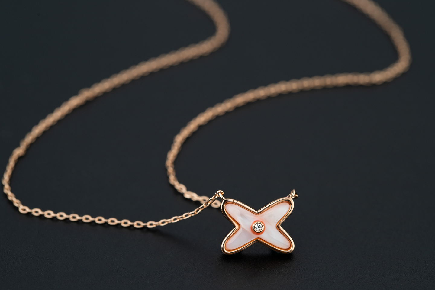 [Auream]JEUX DE NECKLACE 1 DIAMOND