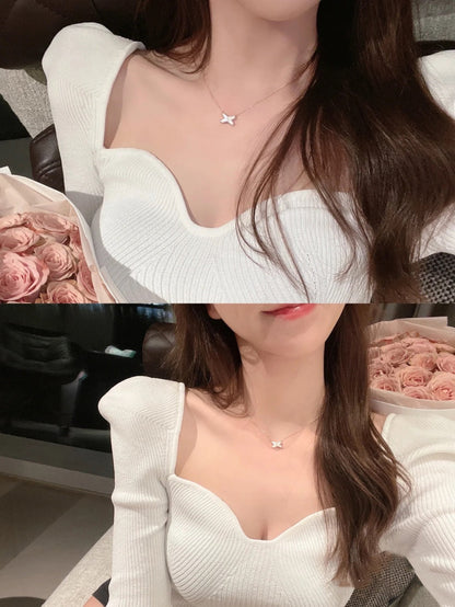 [Auream]JEUX DE NECKLACE 1 DIAMOND