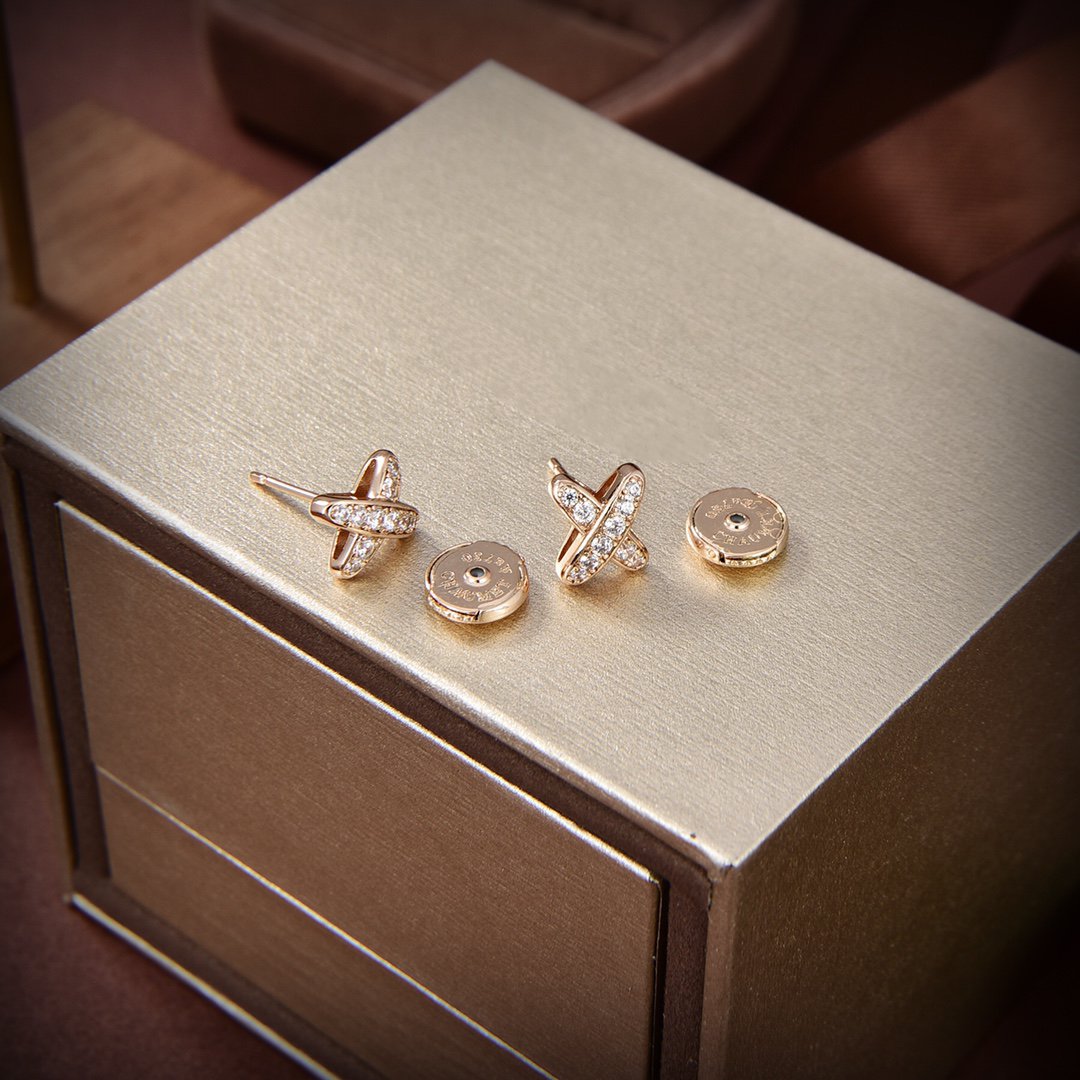 [Auream]JEUX DE GOLD DIAMOND EARRINGS
