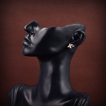 [Auream]JEUX DE GOLD DIAMOND EARRINGS