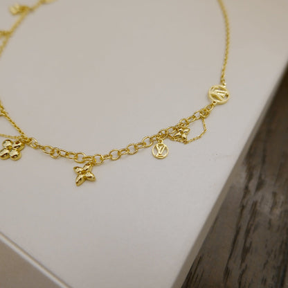 [Auream]BLOOMING SUPPLE NECKLACE BRASS