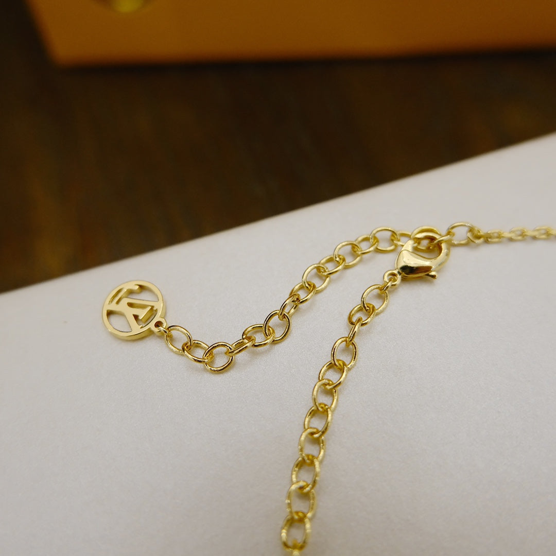 [Auream]BLOOMING SUPPLE NECKLACE BRASS