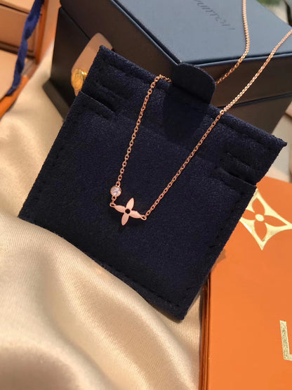 [Auream]BLOSSOM PENDANT PINK GOLD AND DIAMOND