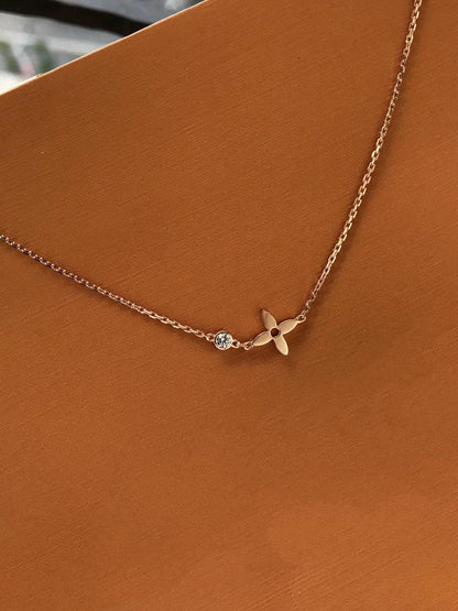 [Auream]BLOSSOM PENDANT PINK GOLD AND DIAMOND