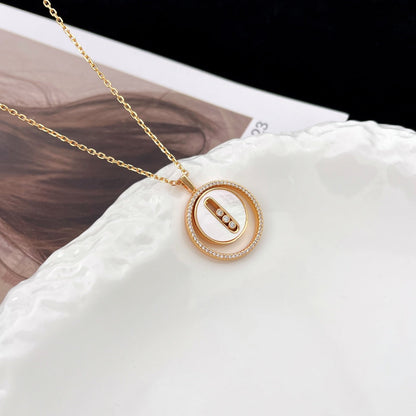[Auream]Demo MOVE MM NACRE BLANCHE DIAMOND NECKLACE