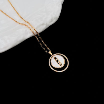 [Auream]Demo MOVE MM NACRE BLANCHE DIAMOND NECKLACE