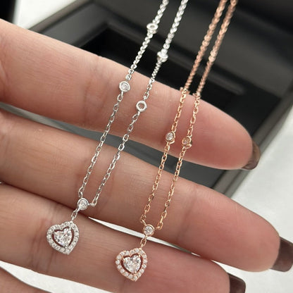 [Auream]JOY HEART DIAMOND NECKLACE