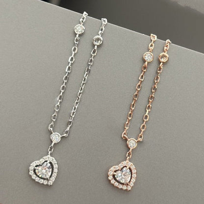 [Auream]JOY HEART DIAMOND NECKLACE