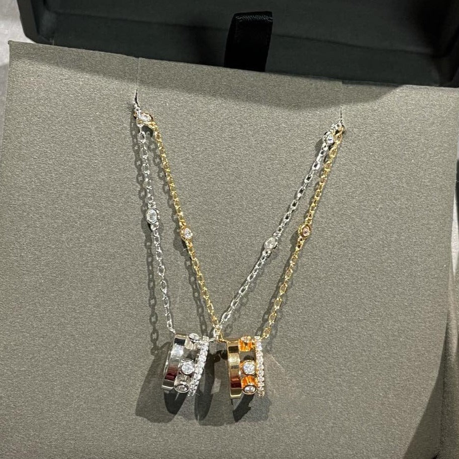 [Auream]CHAIN MOVE ROMANE PEDAND NECKLACE