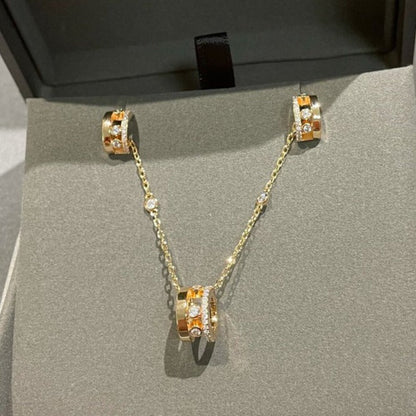 [Auream]CHAIN MOVE ROMANE PEDAND NECKLACE