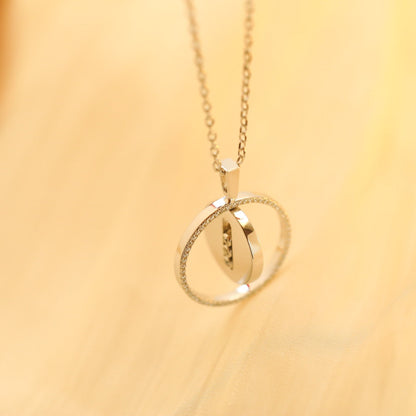 [Auream]Demo MOVE MM SILVER DIAMOND NECKLACE