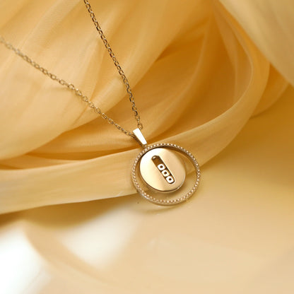 [Auream]Demo MOVE MM SILVER DIAMOND NECKLACE