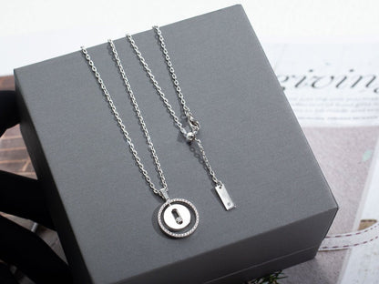 [Auream]Demo MOVE PM NECKLACE SILVER DIAMOND