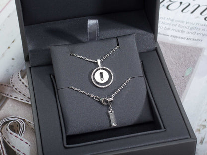 [Auream]Demo MOVE PM NECKLACE SILVER DIAMOND