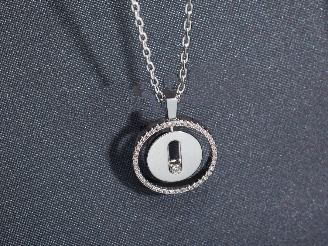 [Auream]Demo MOVE PM NECKLACE SILVER DIAMOND